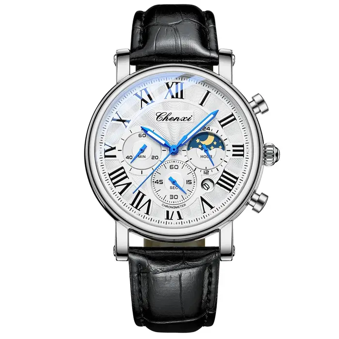 CHENXI mode affaires hommes montres haut de gamme montre à Quartz Date automatique chronographe