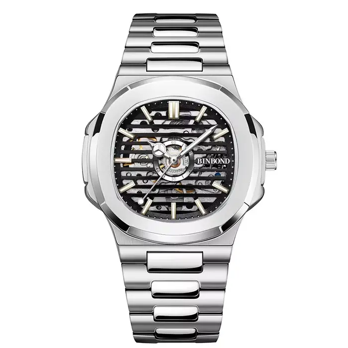 Montre automatique tourbillon de luxe pour homme