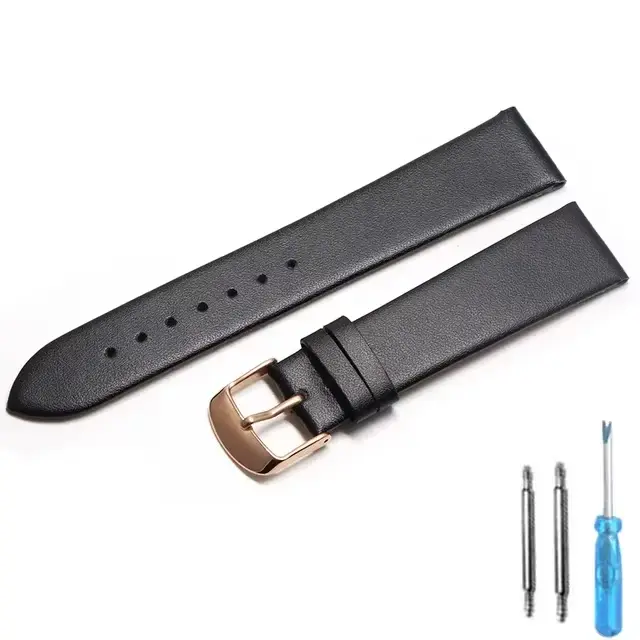 Bracelet de montre en cuir de vache véritable