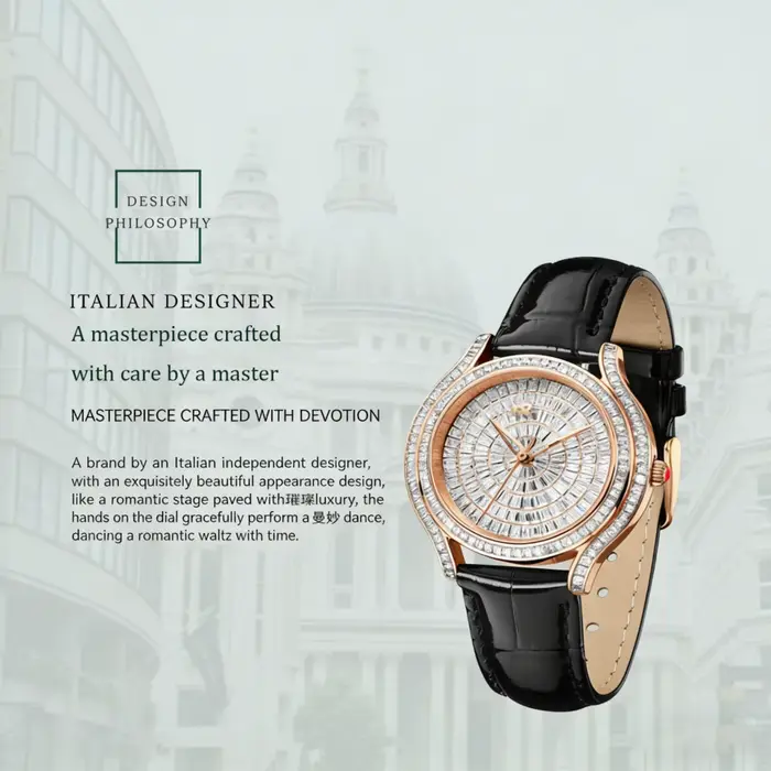 Montre mécanique automatique ronde RUIXINE pour femme