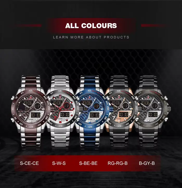 Montre à quartz électronique étanche pour homme