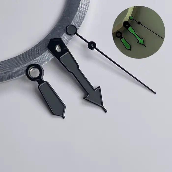 Ensemble d'aiguilles de montre luminescentes multicolores 8,5×12,5×12,5 mm - Idéal pour la personnal