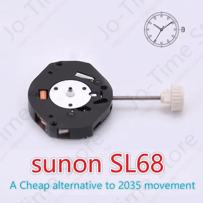 Mouvement de montre à quartz Sunon SL68 pour affichage de la date 2035 – Pièce de rechange abordable