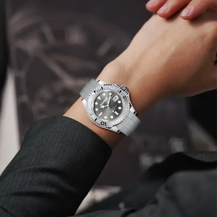 Deesio montre mécanique automatique hommes de luxe en acier inoxydable calendrier montre-bracelet étanche