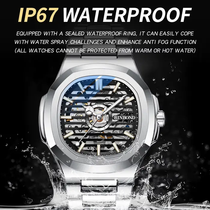 Montre automatique pour homme BINBOND