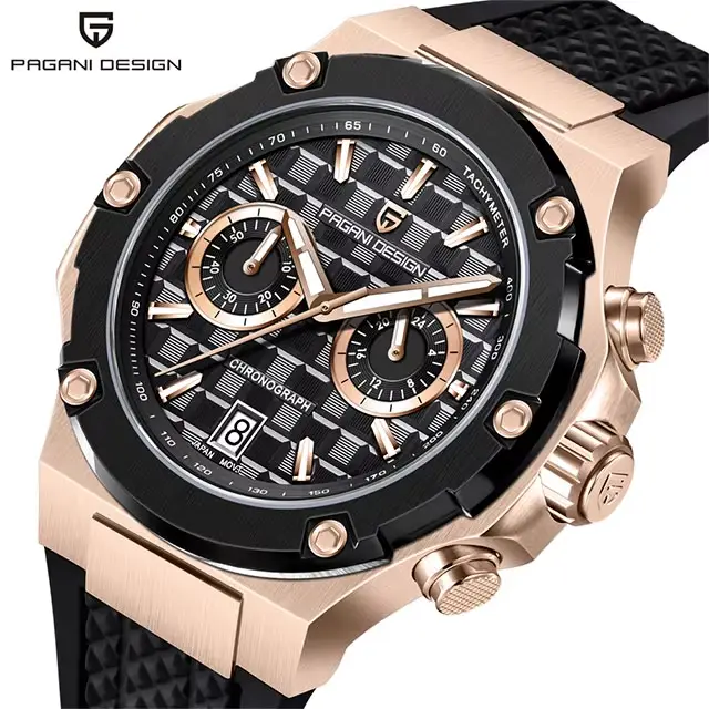 PAGANI DESIGN 2026 Nouvelle montre de luxe pour homme PD-YS032, étanche 100M, montre-bracelet à quar