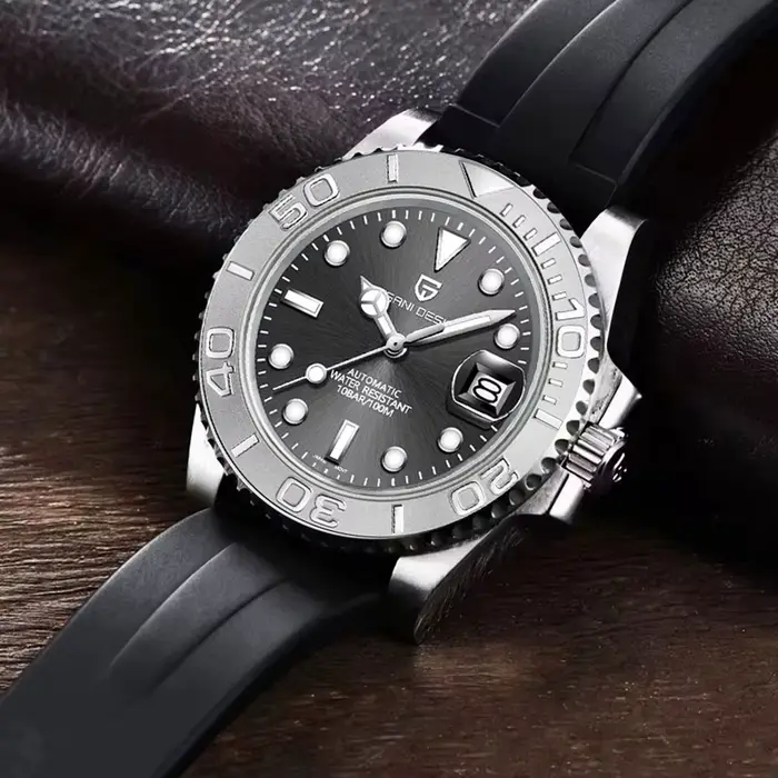 PAGANI DESIGN Top marque montre pour hommes classique luxe 40mm mécanique montre-bracelet lunette en céramique étanche