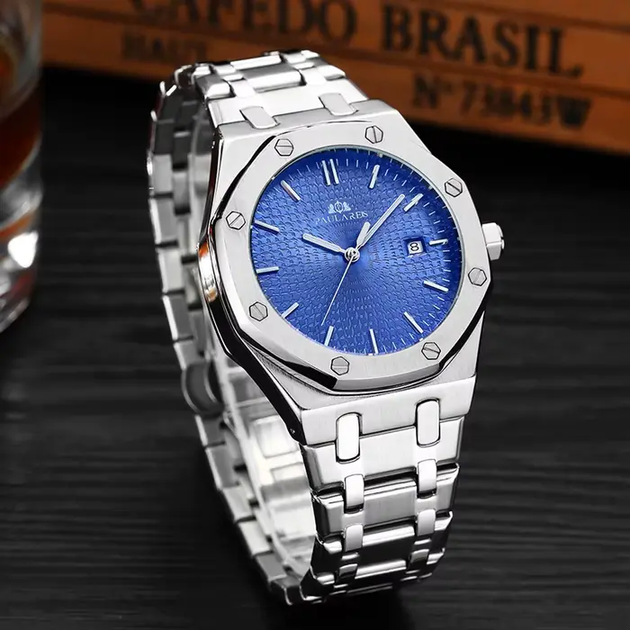 Montre Paulareis P Automatique Randonnée Bracelet Acier Inoxydable Style Sport Occasions Spéciales Hommes