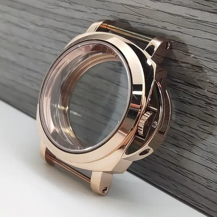 Montre PARNSRPE NH35 Boîtier Doré Acier Inoxydable Cristal Saphir Occasions Spéciales Robuste Élégante Pour Homme Femme