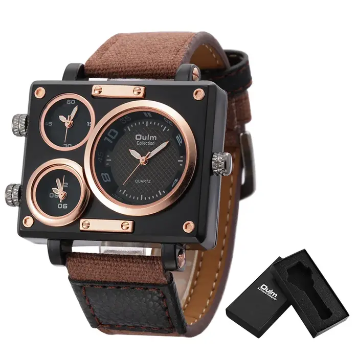 Oulm – montre à Quartz pour hommes
