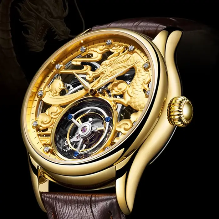 Montre Aesop Tourbillon Edition Limitée Squelette Automatique Hommes Occasions Spéciales