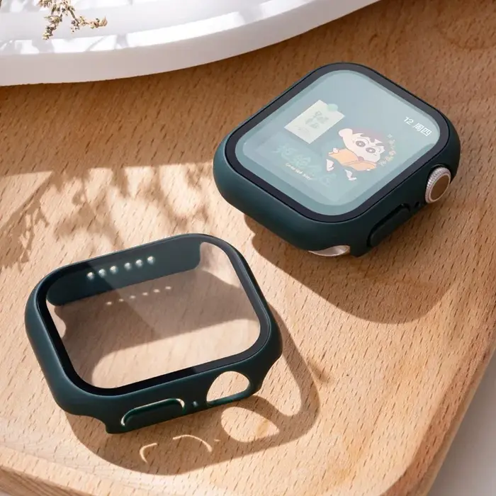 Coque en verre et couvercle pour Apple Watch