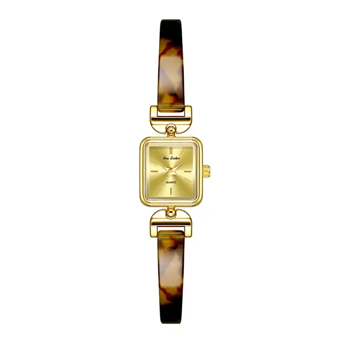 Bee Sister dames montres nouveau 2025 luxe écaille de tortue ambre