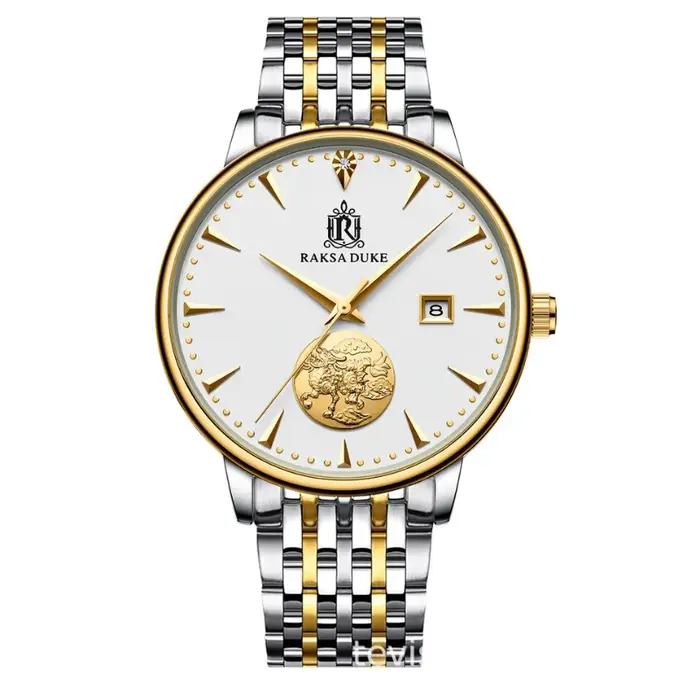 Montre mécanique automatique pour homme série diamant avec cristal saphir et fonction calendrier pour homme style mode et casual occassions spéciales