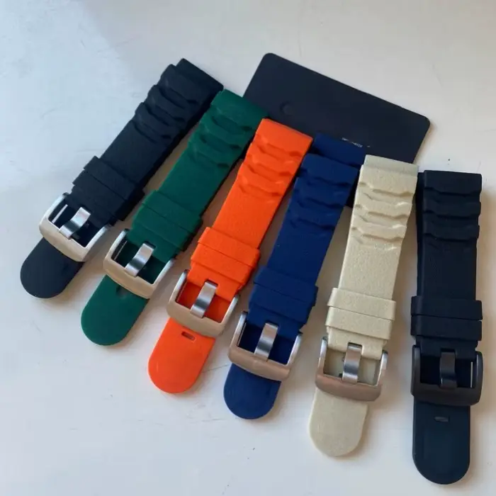 Bracelet Tactique en Silicone pour Montres Luminox Navy SEALs 24mm Compatible Unisexe Occasions Spéciales Durables Robustes