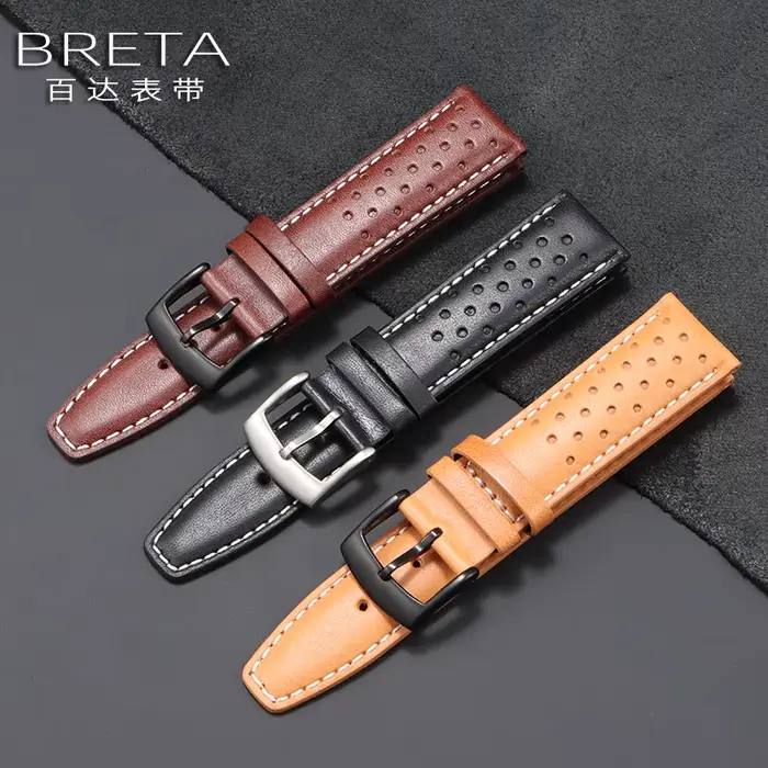 Pour citoyen Eco-Drive FF CA4500-16X CA4558-16E CA4500-32A BM8475 22mm bracelet d'accessoires de montre en cuir véritable pour hommes