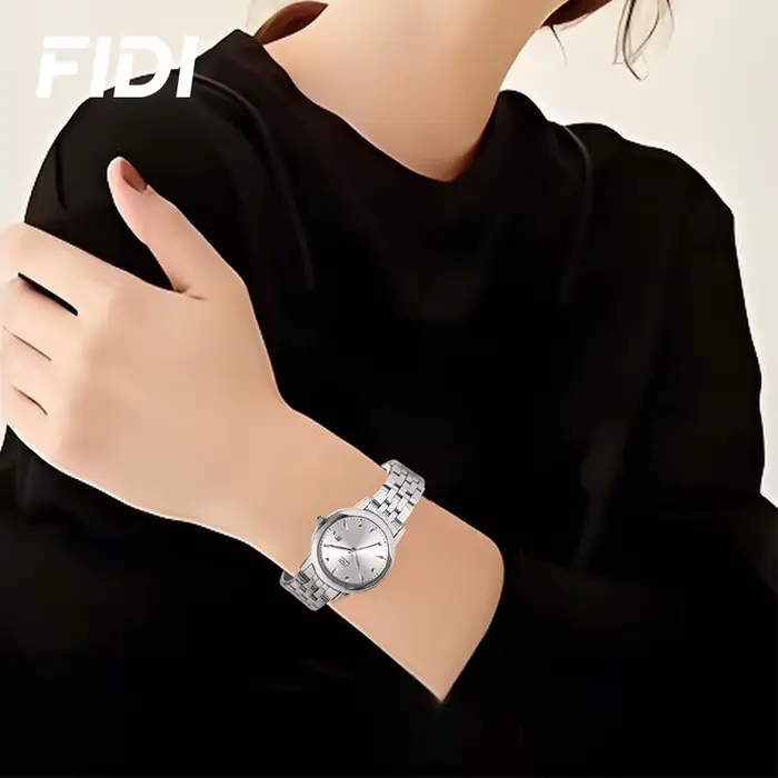 Montre FIDI élégante pour femmes avec fonction date, résistante à l'eau, idéale pour les occasions formelles et les tenues de tous les jours