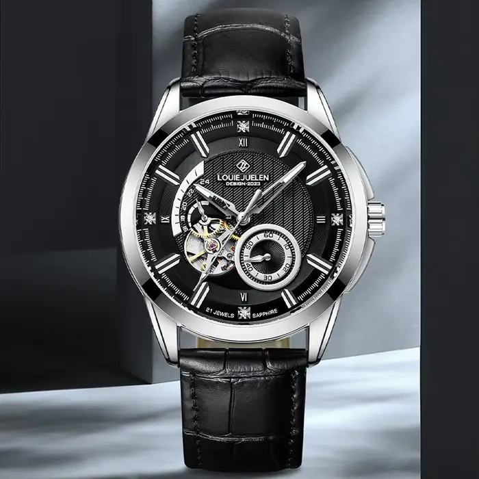 Montre automatique pour homme en acier inoxydable
