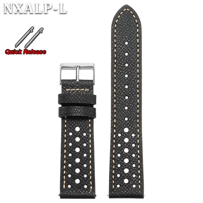 Bracelet de montre en cuir de vache à dégagement rapide pour Seiko pour Omega Bracelet en cuir vérit