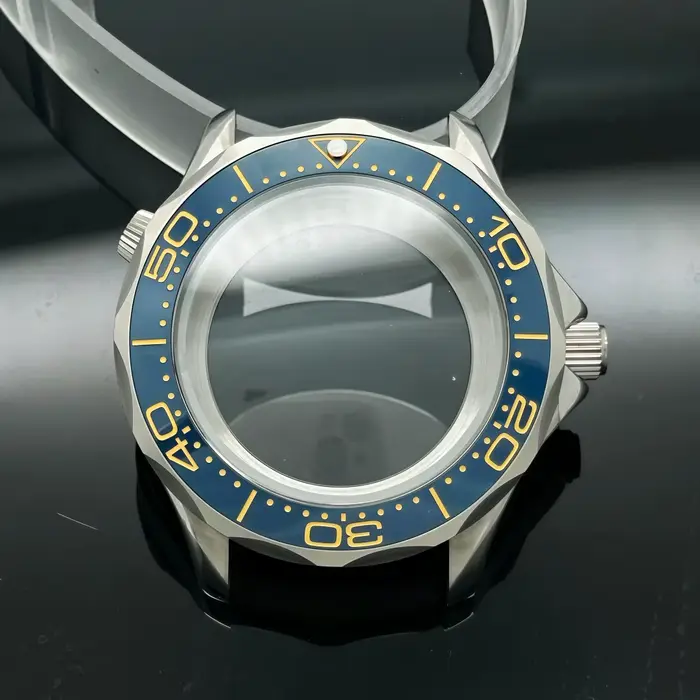 Accessoires de modification de montre de plongée avec boîtier argenté de 41 mm pour la série de montres Omg Sea Horse