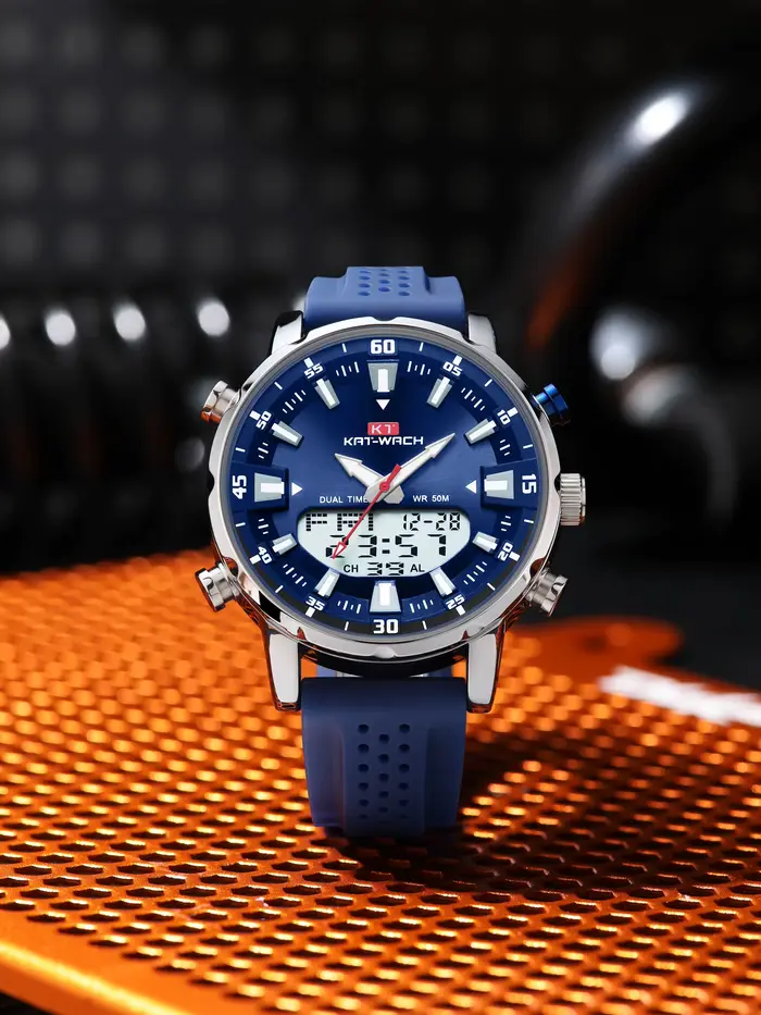 Kat-Wach-Montre à quartz étanche pour homme