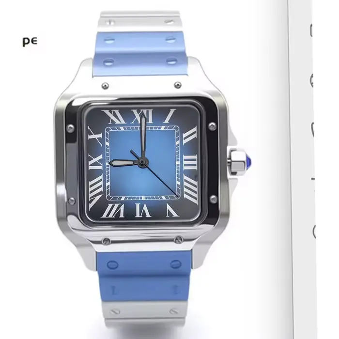Montre automatique C NH35 pour homme, cristal saphir, boîtier carré, mouvement japonais, étanche, mo