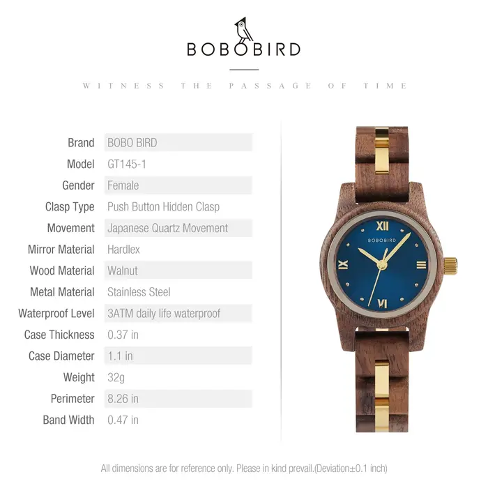 BOBO BIRD bleu marine Couple montres haut de gamme marque amant en bois Quartz montre-bracelet personnalisé gravé Reloj Mujer livraison directe