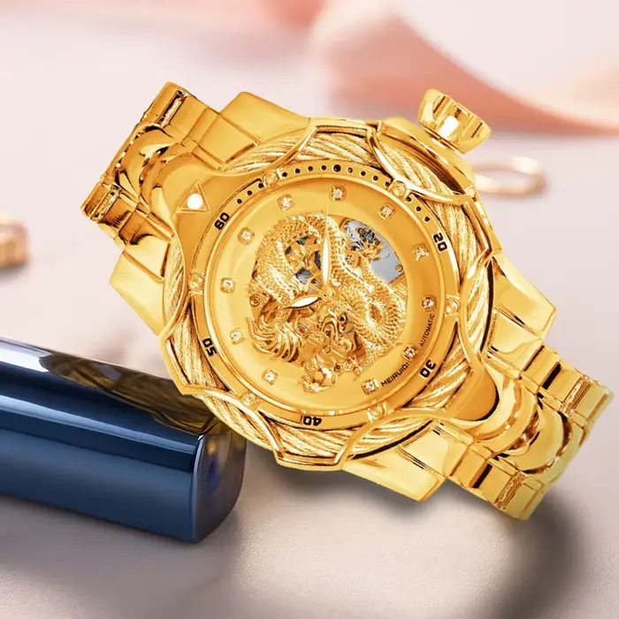 Montre mécanique tourbillon automatique pour homme