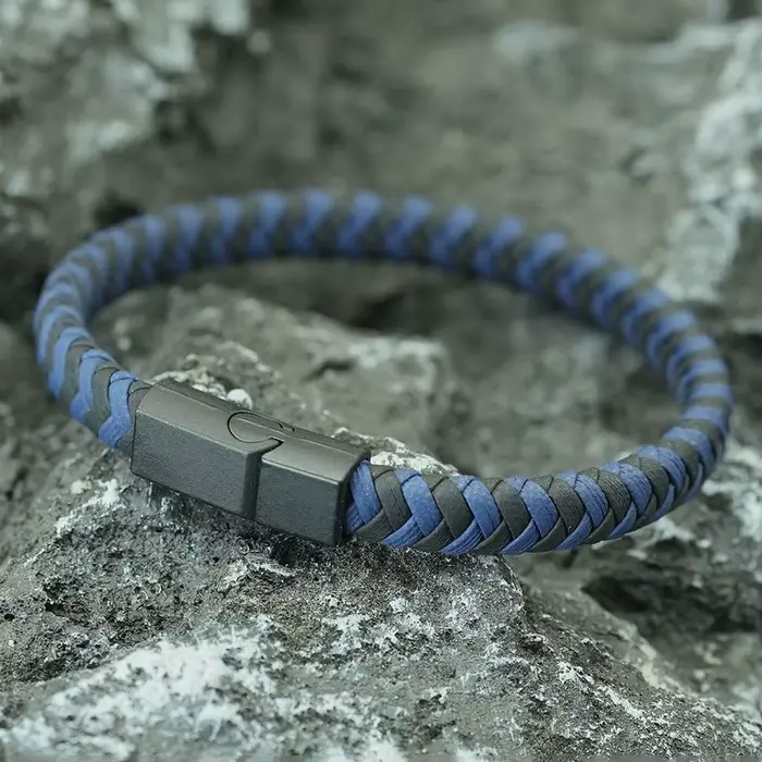 Bracelet en cuir tressé de haute qualité pour hommes