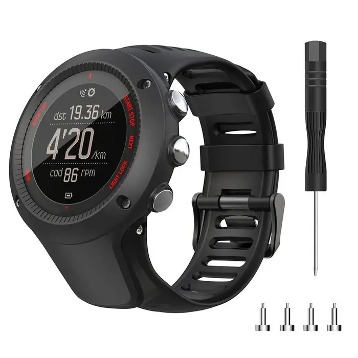 Compatible avec SUUNTO Ambit 1/2/3/2S/2R/3P/3S/3R bracelet de Sport en Silicone TPU souple accessoires