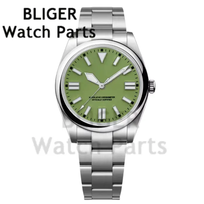 Montre personnalisée pour hommes 36mm/39mm NH35A PT5000 montre-bracelet mécanique lunette ronde lumineuse bracelet