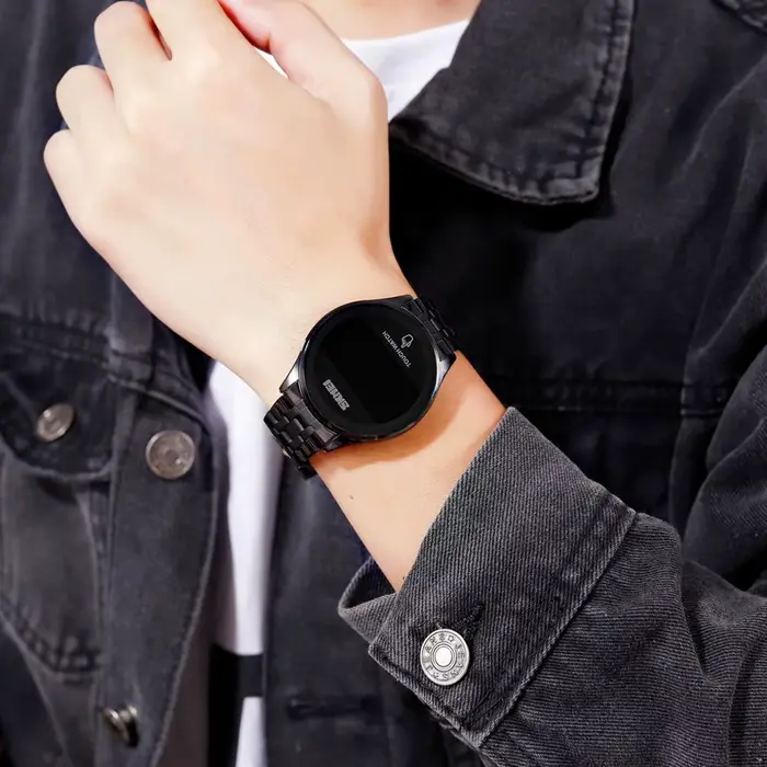 Montre-bracelet électronique étanche pour homme