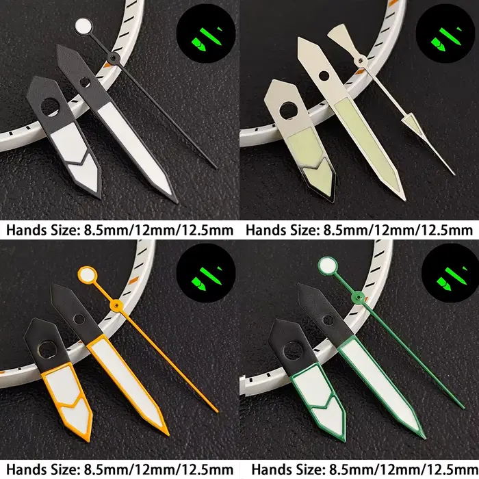 Aiguilles de montre compatibles avec les mouvements NH35/NH36/NH38/NH70/NH71/NH72