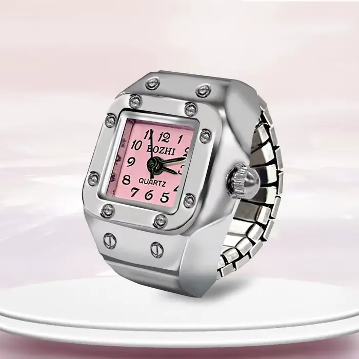 Montres Bagues Tendance pour Femmes et Hommes 2025 – Montres à Quartz Unisexe pour Fêtes, Bijoux Cad