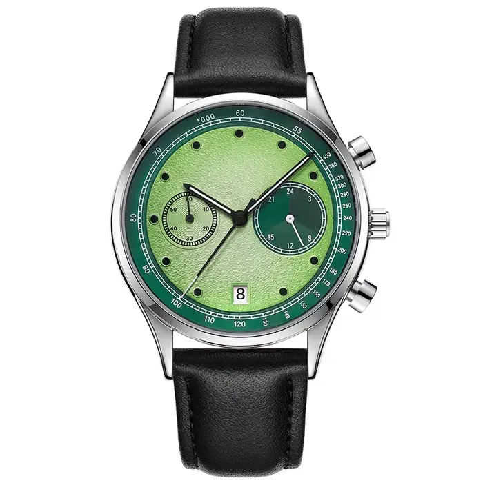 Montre à quartz multifonctionnelle pour homme avec cadran coloré style fruit