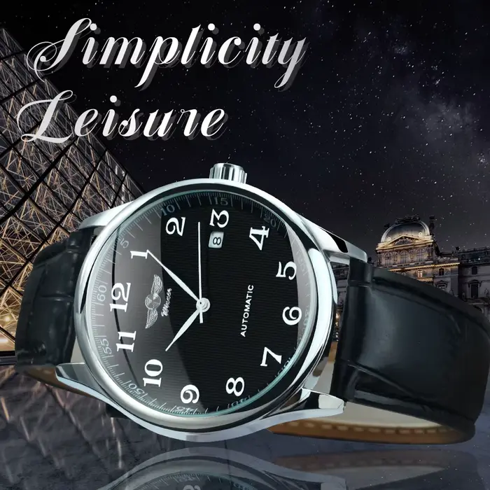 WINNER – montre d'affaires pour hommes, classique, rétro, automatique, mécanique, marque de luxe, br
