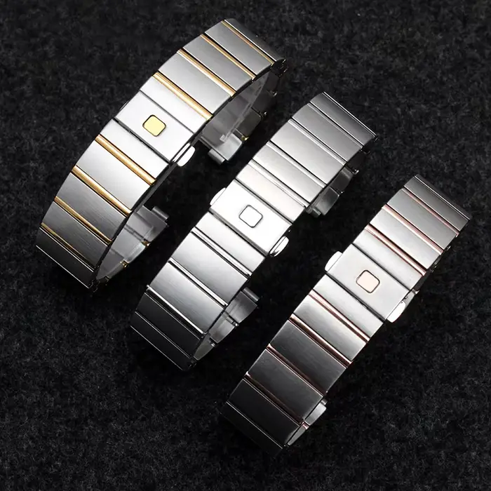 Bracelet de montre en acier inoxydable pour hommes et femmes