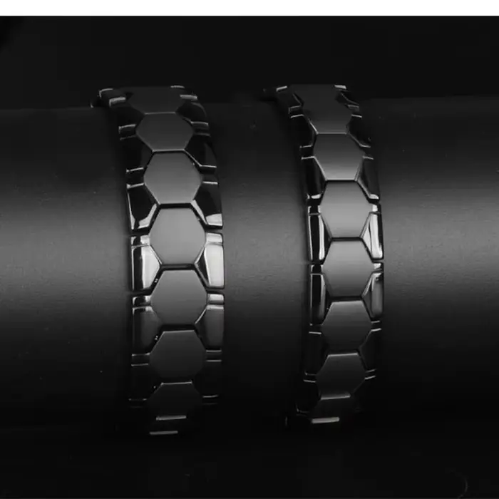 Bracelet de perles d'hématite de guérison anti-fatigue pour hommes