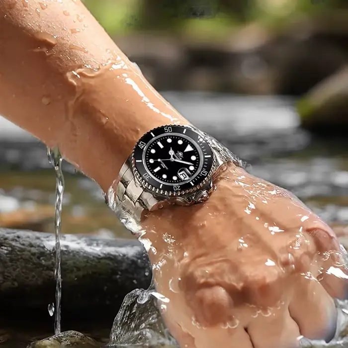 ADDIESDIVE montre automatique pour hommes 200m résistant à l'eau lumineux