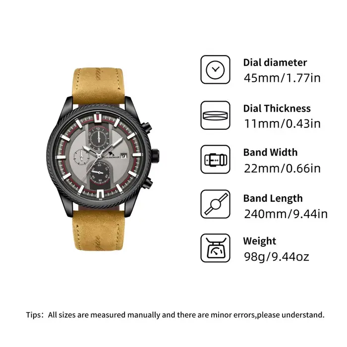 Montre mécanique automatique en acier inoxydable pour homme avec fonction lumineuse et résistance à l'eau 5 ATM pour occasions spéciales et tous les jours