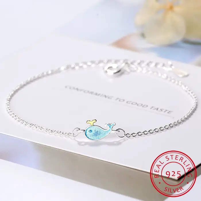Nouveau Bracelet Artisanal Exquis en Argent Sterling 925 pour Femme