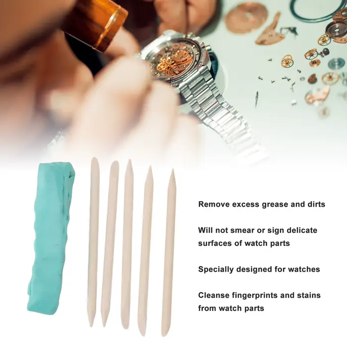 Réparation de montres, nettoyage de l'argile