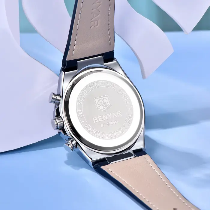 Montre Quartz PAGANI DESIGN Chronographe Résistante à l'Eau pour Hommes Occasions Spéciales Affaires Robuste Cuir