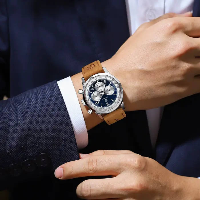 POEDAGAR Top marque montre à Quartz pour hommes étanche chronographe lumineux militaire homme