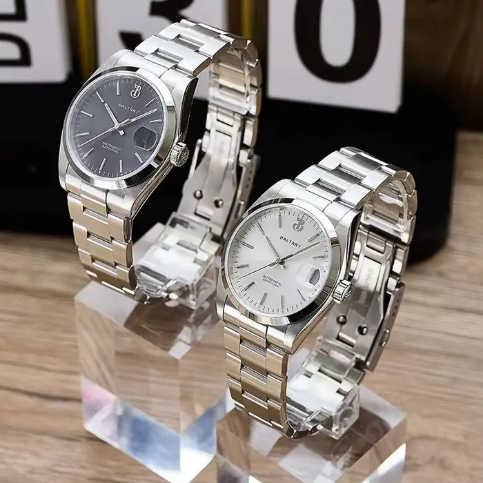 Montre automatique BALTANY pour hommes, saphir plongeur, résistante à l'eau 10ATM, mouvement NH35, élégante et robuste pour diverses occasions