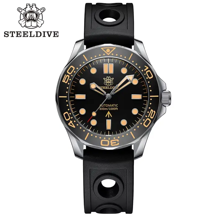STEELDIVE SD1957 meilleur vendeur 42MM lunette en céramique 300M étanche Super Luminou verre saphir 
