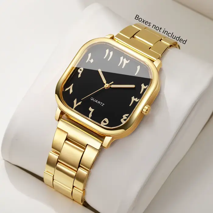 Montres carrées pour femmes Fashio, montre à quartz avec bracelet doré pour dames, horloge Relogio F