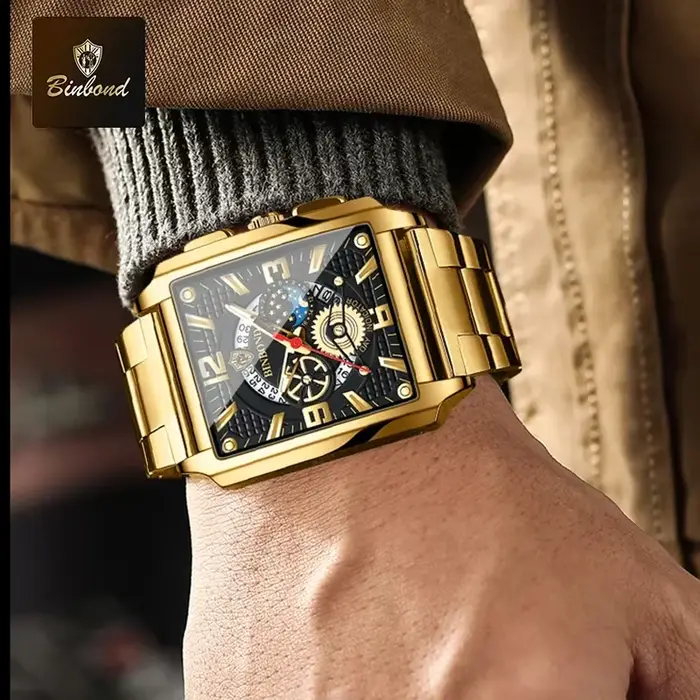 BINBOND montre pour hommes classique