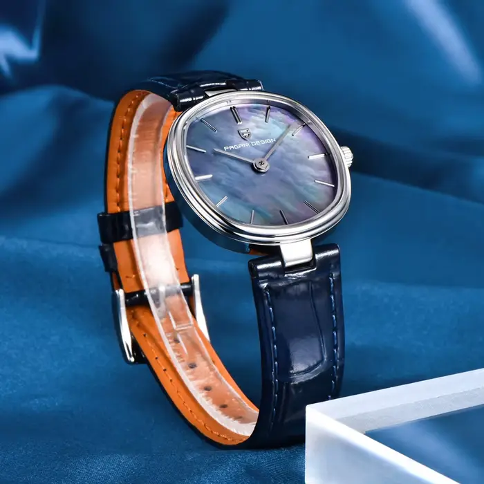 Montre Pagani Design en acier inoxydable avec cristal de saphir pour femmes occasions spéciales quartz elegance résistante à l'eau