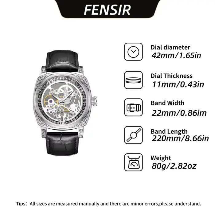 Montre polyvalente de luxe léger au design sculpté rétro pour hommes